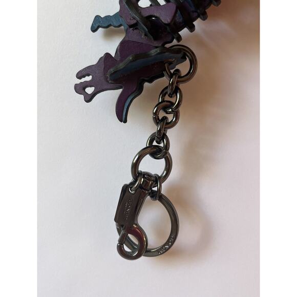 Rare 🦕 Coach Tricky Bag Charm Keychain Rexy Beasts Dinosaur - Picture 3 of 9